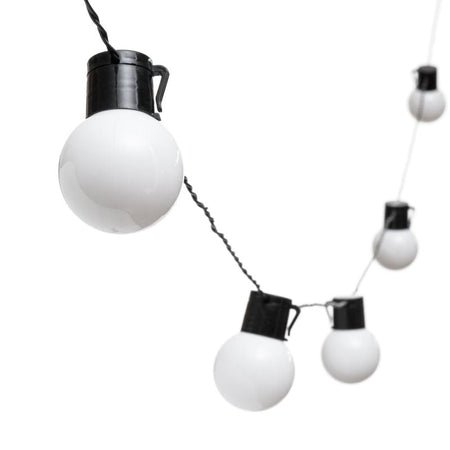 Catena luminosa solare con 15 lampadine a led decorazione per giardino 6 mt