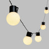 Catena luminosa solare con 15 lampadine a led decorazione per giardino 6 mt