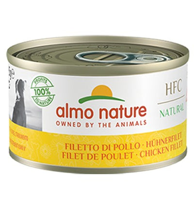 Almo Nature Scatoletta HFC Natural gusto Filetti di Pollo per Cani Adulti 95gr