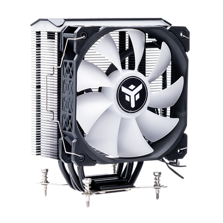 Dissipatore ad aria ICY-4HLA - Skt universale- 150W TDP- 4 HP- ventola 12cm- full black- ARGB