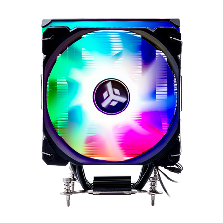 Dissipatore ad aria ICY-4HLA - Skt universale- 150W TDP- 4 HP- ventola 12cm- full black- ARGB