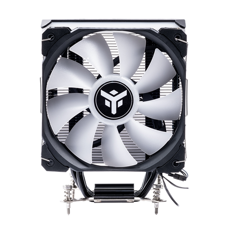Dissipatore ad aria ICY-4HLA - Skt universale- 150W TDP- 4 HP- ventola 12cm- full black- ARGB