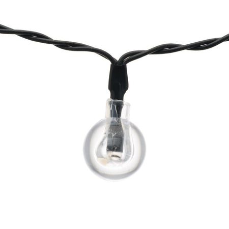 Catena luminosa solare con 50 lampadine a led decorazione per giardino 5 mt
