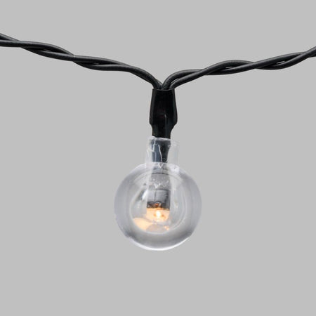 Catena luminosa solare con 50 lampadine a led decorazione per giardino 5 mt