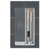 Gift Set Duo Jotter Stainless Steel Gt Sfera+ Stilografica M Parker