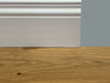 96 metri lineari di BATTISCOPA SLIM laccato bianco in legno MASSELLO DUCALE 120X10 Fai da te/Prodotti per la costruzione/Materiali da costruzione/Pavimenti/Materiali per pavimenti/Battiscopa Eternal Parquet - Ariano Irpino, Commerciovirtuoso.it