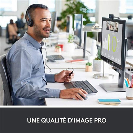 LOGITECH Webcam HD Pro C920 Aggiorna - Microfono incorporato - FaceTime ideale e Skype
