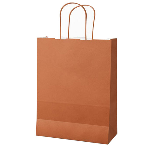 25 Shoppers Twisted Carta Kraft 45X15X50Cm Terracotta Mainetti Bags