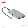 CLUB3D CSV-1594 replicatore di porte e docking station per laptop USB 3.2 Gen 1 [3.1 Gen 1] Type-C Nero, Grigio (Club 3D USB Gen1 Type-C 9-in-1 hub - d)