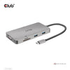 CLUB3D CSV-1594 replicatore di porte e docking station per laptop USB 3.2 Gen 1 [3.1 Gen 1] Type-C Nero, Grigio (Club 3D USB Gen1 Type-C 9-in-1 hub - d)
