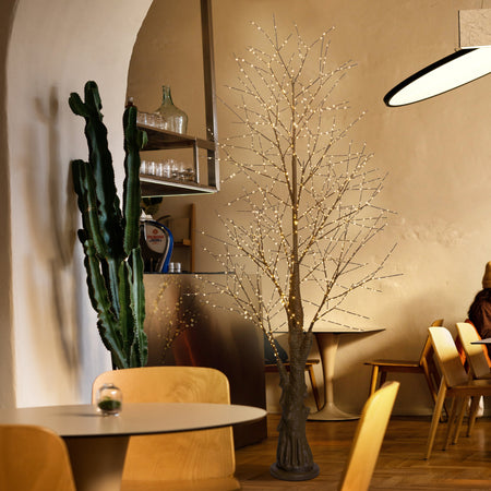 Albero di Natale luminoso con 1200 MicroLed decorazione da interno ed esterno h 240 cm