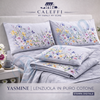 Lenzuola Yasmine ! Caleffi Completo in Puro Cotone