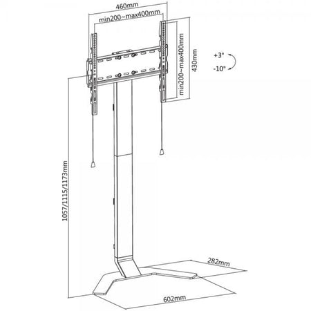 Supporto da Pavimento Super Slim per TV LCD/LED/Plasma da 32'' a 70''