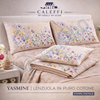 Lenzuola Yasmine ! Caleffi Completo in Puro Cotone