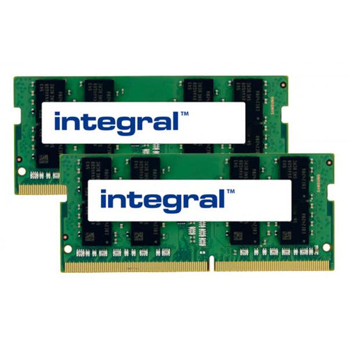 Integral 3AX99AV-IN memoria 32 GB 2 x 16 GB DDR4 (32GB [2X16GB] LAPTOP RAM MODULE KIT DDR4 2666MHZ PC4-21300 UNBUFFERED NON-ECC SODIMM 1.2V 1GX8 CL19 INTEGRAL)