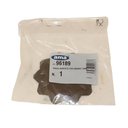 Coltello dentato Ø 95 foro quadrato 11x11mm per trincia confezione da 2 pezzi