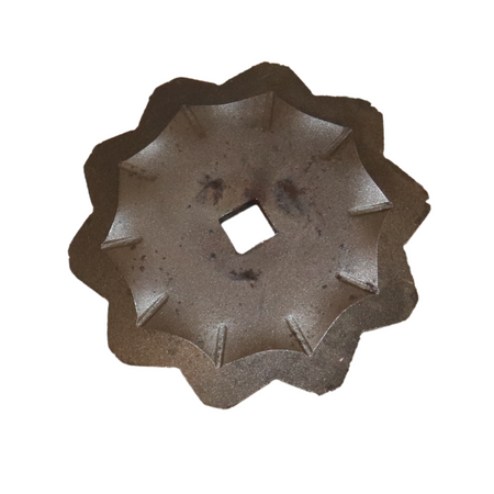 Coltello dentato Ø 95 foro quadrato 11x11mm per trincia confezione da 2 pezzi