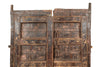 Biscottini Porta in legno massello e ferro da interno o da esterno vecchia e antica medievale scorrevole