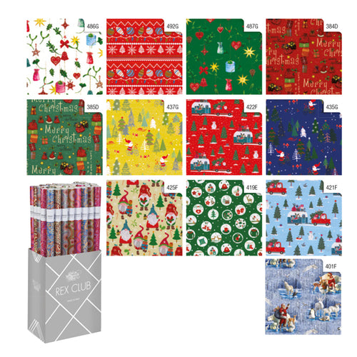 Rotolo Carta Regalo 2X0,70Mt Fantasie Assortite Natale Sadoch