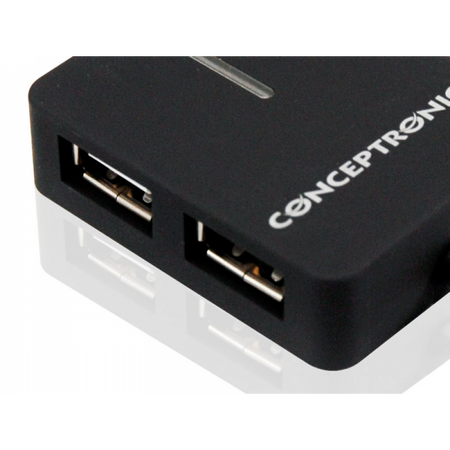 HUB USB 2.0 4 PORTE BK (DA VIAGGIO) 4*USB A DESIGN COMPATTO