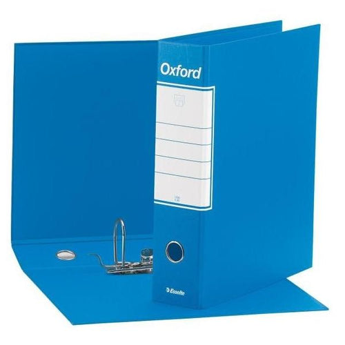 Confezione Da 6 Pezzi - Registratore Oxford G85 Azzurro Dorso 8cm F. To Protocollo