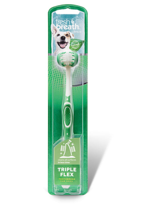 Tripleflex spazzolino triplo effetto per cani