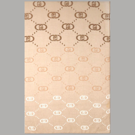 Liu Jo stola con logo 70x180 cammello degrade 2F5080T0300