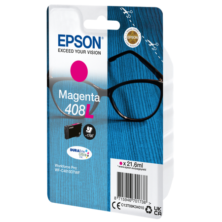 Epson 408L - 21,6 ml - Magenta - originale - confezione in blister