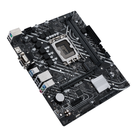 Scheda madre Asus PRIME H610M-D D4 - Supporto processori Intel Socket 1700 12th Gen Intel Core, Pentium Gold and Celeron - Ram 2x DDR4 - Hdmi, Vga - 8x Usb3.2 / 6x Usb2.0 - GLan - Audio HD - Mi