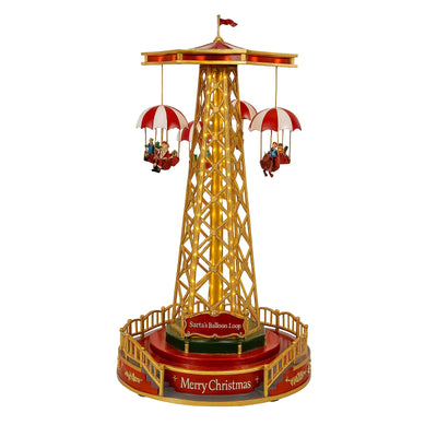 Giostra natalizia con luci led e movimento per decorazioni natalizie