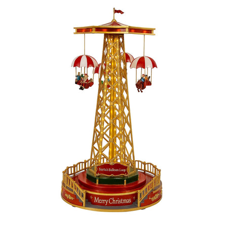 Giostra natalizia con luci led e movimento per decorazioni natalizie