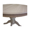 MOBILI 2G - TAVOLO ROTONDO ALLUNGABILE LEGNO GREZZO DIAMETRO 100X100H.80