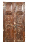 Biscottini Porta in legno massello e ferro da interno o da esterno vecchia e antica medievale scorrevole