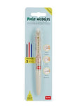 Legami, Penna Gel cancellabile 3 Colori Ricaricabile, Tema Travel