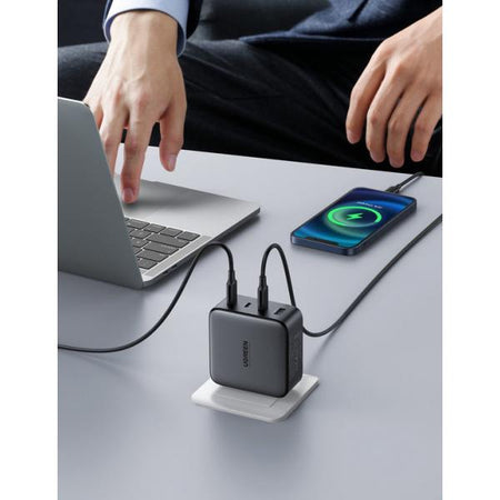 UGREEN Caricatore USB 100W GaN Nexode- 3x Type-C- 1xUSB3 Black