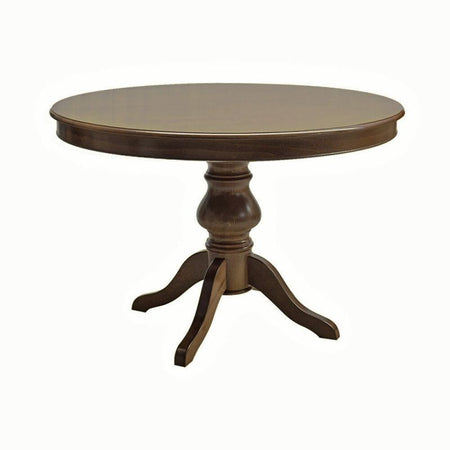 MOBILI 2G - TAVOLO ROTONDO ALLUNGABILE LEGNO GREZZO DIAMETRO 100X100H.80