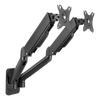 Deltaco ARM-0361 Supporti a parete per TV 81,3 cm [32] Nero (DELTACO Office, Dual wall, gas spring,)