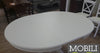 MOBILI 2G - TAVOLO ROTONDO ALLUNGABILE LEGNO GREZZO DIAMETRO 100X100H.80