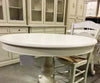 TAVOLO ROTONDO ALLUNGABILE LEGNO GREZZO DIAMETRO 120X120H.80