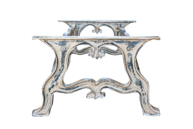 Biscottini Biscottini Base Tavolo Ghisa Anticata Stabile Robusta Grande 127x69x43