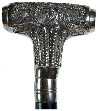 Biscottini Bastone da passeggio in legno e peltro - L Elegante stile inglese Offerta