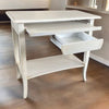 MOBILI 2G - SCRIVANIA 1 CASSETTO LEGNO SHABBY BIANCO ANTICATO 85x49x79