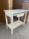 MOBILI 2G - SCRIVANIA 1 CASSETTO LEGNO SHABBY BIANCO ANTICATO 85x49x79