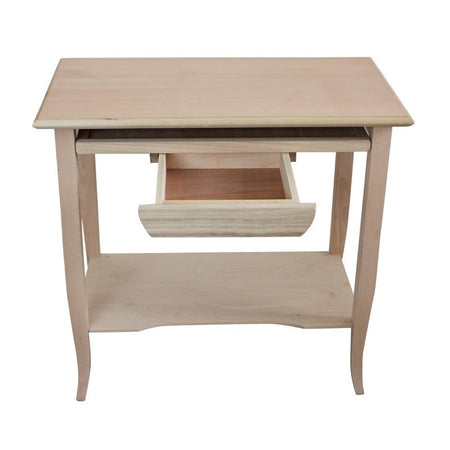 MOBILI 2G - SCRIVANIA 1 CASSETTO LEGNO SHABBY BIANCO ANTICATO 85x49x79