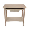 MOBILI 2G - SCRIVANIA 1 CASSETTO LEGNO SHABBY BIANCO ANTICATO 85x49x79