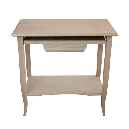 MOBILI 2G - SCRIVANIA 1 CASSETTO LEGNO SHABBY BIANCO ANTICATO 85x49x79