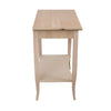 MOBILI 2G - SCRIVANIA 1 CASSETTO LEGNO SHABBY BIANCO ANTICATO 85x49x79