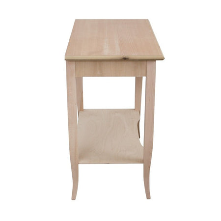 MOBILI 2G - SCRIVANIA 1 CASSETTO LEGNO SHABBY BIANCO ANTICATO 85x49x79