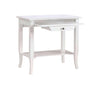 MOBILI 2G - SCRIVANIA 1 CASSETTO LEGNO SHABBY BIANCO ANTICATO 85x49x79