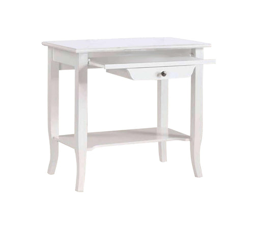 MOBILI 2G - SCRIVANIA 1 CASSETTO LEGNO SHABBY BIANCO ANTICATO 85x49x79